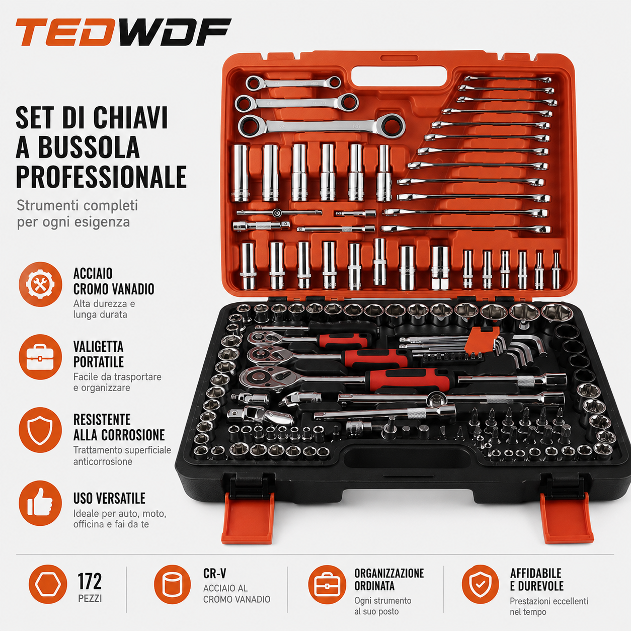 Set di Utensili Professionali da 150 Pezzi